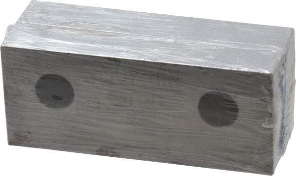 Gibraltar - 4-1/8" Wide x 1-3/4" High x 3/4" Thick, Flat/No Step Vise Jaw - Soft, Steel, Fixed Jaw, Compatible with 4" Vises - Makers Industrial Supply