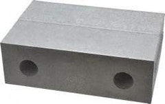 Gibraltar - 6-1/8" Wide x 2" High x 2" Thick, Flat/No Step Vise Jaw - Soft, Aluminum, Fixed Jaw, Compatible with 6" Vises - Makers Industrial Supply