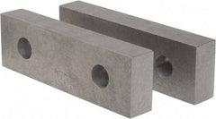 Gibraltar - 8-1/8" Wide x 2-1/2" High x 1-1/4" Thick, Flat/No Step Vise Jaw - Soft, Aluminum, Fixed Jaw, Compatible with 8" Vises - Makers Industrial Supply