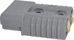 Made in USA - 1/0 AWG, 600 V, 175 A, Battery Connector - Gray - Makers Industrial Supply