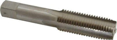 Interstate - M22x2.50 Metric Coarse 4 Flute Bright Finish High Speed Steel Straight Flute Standard Hand Tap - Plug, Right Hand Thread, 4-11/16" OAL, 2-7/32" Thread Length, D4 Limit, Oversize - Makers Industrial Supply