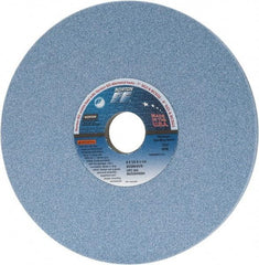 Norton - 8" Diam x 1-1/4" Hole x 1/2" Thick, K Hardness, 60 Grit Surface Grinding Wheel - Ceramic, Type 1, Medium Grade, 3,600 Max RPM, Vitrified Bond, No Recess - Makers Industrial Supply