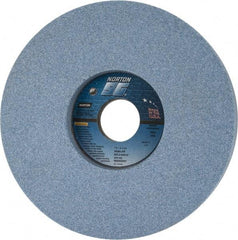 Norton - 7" Diam x 1-1/4" Hole x 1" Thick, J Hardness, 60 Grit Surface Grinding Wheel - Ceramic, Type 5, Medium Grade, 3,600 Max RPM, Vitrified Bond, One-Side Recess - Makers Industrial Supply