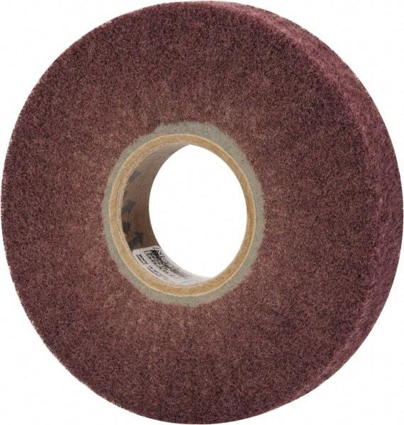 Norton - 6" Diam 220 Grit Aluminum Oxide Unmounted Flap Wheel - 2" Hole, 1" Wide, Density 5, Nonwoven, Grade Fine, 3,000 Max RPM - Makers Industrial Supply