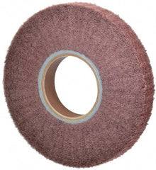 Norton - 8" Diam 220 Grit Aluminum Oxide Unmounted Flap Wheel - 3" Hole, 1" Wide, Density 5, Nonwoven, Grade Fine, 2,500 Max RPM - Makers Industrial Supply