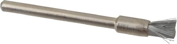 Anderson - 3/16" Brush Diam, Crimped, End Brush - 1/8" Diam Shank, 25,000 Max RPM - Makers Industrial Supply