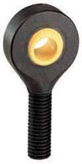 Igus - 5/8" ID, 1-1/2" Max OD, 945 Lb Max Static Cap, Self Aligning Spherical Rod End - 5/8-18 LH, 5/8" Shank Diam, 1-5/8" Shank Length, Thermoplastic with Plastic Raceway - Makers Industrial Supply