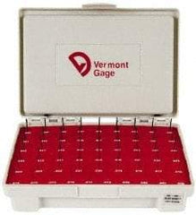 Vermont Gage - 55 Piece, 0.006-0.06 Inch Diameter Plug and Pin Gage Set - Plus 0.0002 Inch Tolerance, Class ZZ - Makers Industrial Supply