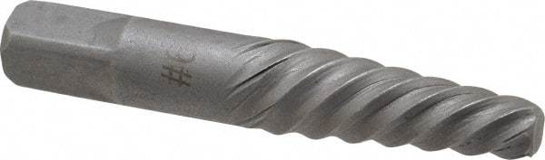 Interstate - Spiral Flute Screw Extractor - #6 Extractor for 5/8 to 7/8" Screw, 3-3/4" OAL - Makers Industrial Supply