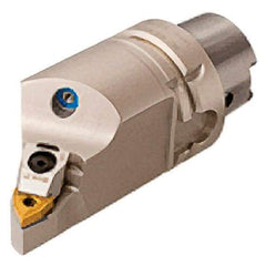 Iscar - Right Hand Cut, Size HSK A63, WN.. Insert Compatiblity, Internal or External Modular Turning & Profiling Cutting Unit Head - 25mm Ctr to Cutting Edge, 110mm Head Length, Through Coolant, Series Multi-Wedge - Makers Industrial Supply