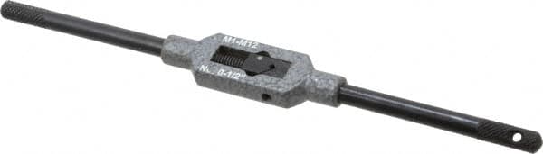 Interstate - 1/8 to 3/8" Tap Capacity, Straight Handle Tap Wrench - 8" Overall Length - Makers Industrial Supply