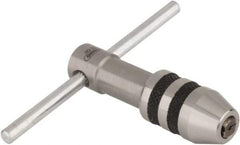 General - #0 to #8 Tap Capacity, T Handle Tap Wrench - 2-1/4" Overall Length - Makers Industrial Supply