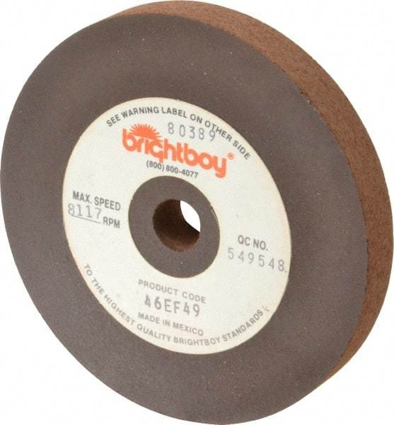 Cratex - 4" Diam x 1/2" Hole x 1/2" Thick, 46 Grit Surface Grinding Wheel - Coarse Grade - Makers Industrial Supply