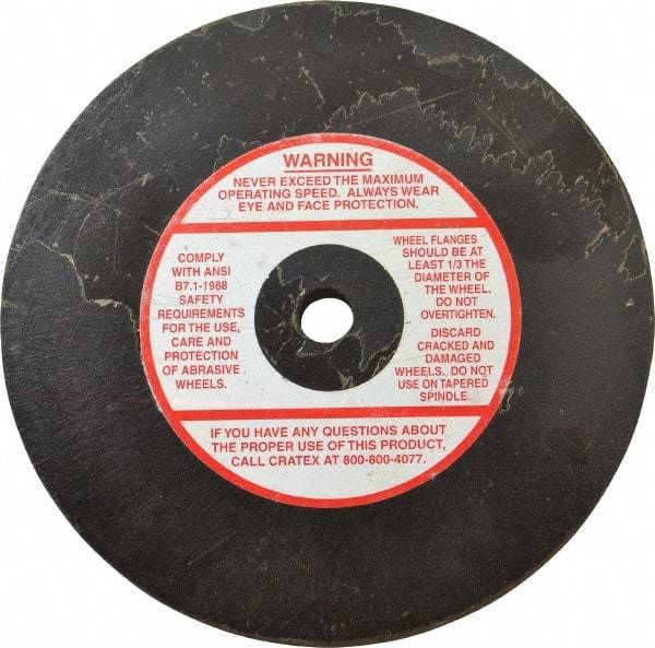 Cratex - 6" Diam x 1/2" Hole x 1/2" Thick, 46 Grit Surface Grinding Wheel - Coarse Grade - Makers Industrial Supply