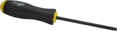 Bondhus - 1/4" Hex Ball End Driver - 4.8" Blade Length, Ergonomic Molded Cushion Grip Handle, 249mm OAL - Makers Industrial Supply