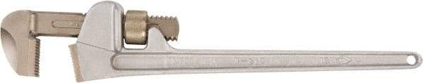 Ampco - 48" Aluminum Nonsparking Pipe Wrench - 7-9/16" Pipe Capacity - Makers Industrial Supply