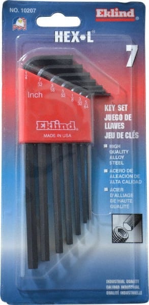 Eklind - 7 Piece L-Key Hex Key Set - Makers Industrial Supply