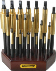 Made in USA - 18 Piece Barrel Lap Set - 3/16 to 1" Hole Diam - Makers Industrial Supply