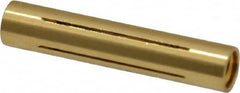 Made in USA - 1/4" Diam Through Hole Barrel Cylinder - 1-1/4" Barrel Length, Eccentric Slot - Makers Industrial Supply