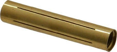 Made in USA - 11/32" Diam Through Hole Barrel Cylinder - 1-3/4" Barrel Length, Eccentric Slot - Makers Industrial Supply