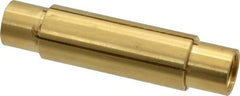 Made in USA - 3/4" Diam Through Hole Barrel Cylinder - 3" Barrel Length, Eccentric Slot - Makers Industrial Supply