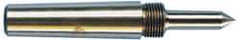 Riten - 1" Head Diam, Carbide-Tipped Steel Standard Point Solid Dead Center - 3MT Morse Taper, 1" Point Diam, 1-5/8" Point Length, 2-3/8" OAL - Makers Industrial Supply