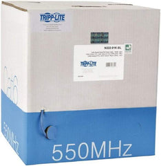 Tripp-Lite - Cat6, 24 AWG, 8 Wires, 550 MHz, Unshielded Network & Ethernet Cable - Blue, PVC, 1,000' OAL - Makers Industrial Supply