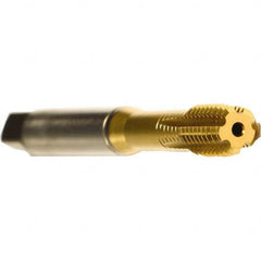 Emuge - 3/8-24 UNF 2BX Modified Bottoming Thread Forming Tap - Cobalt, TiN Finish, 3.937" OAL, 0.394" Thread Length, Right Hand Thread, Series Druck - Makers Industrial Supply