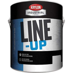 Krylon - White Striping Paint - 350' Coverage at 4" Wide, Water-Based Formula - Makers Industrial Supply