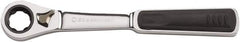 GearWrench - 3/8" Drive Pear Head Ratchet Set - Chrome Finish, 8-1/2" OAL, 72 Gear Teeth, Full Polished Handle - Makers Industrial Supply