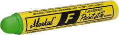 Markal - Fluorescent Green Marker/Paintstick - Oil Base Ink - Makers Industrial Supply