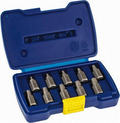 Irwin Hanson - 10 Piece Spiral Flute Screw Extractor Set - Screw Range 1/8 to 13/32" - Makers Industrial Supply