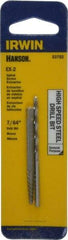 Irwin - 2 Piece Spiral Flute Screw Extractor & Drill Set - Screw Range 5/32 to 7/32" - Makers Industrial Supply