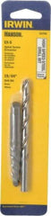 Irwin - 2 Piece Spiral Flute Screw Extractor & Drill Set - Screw Range 3/8 to 5/8" - Makers Industrial Supply