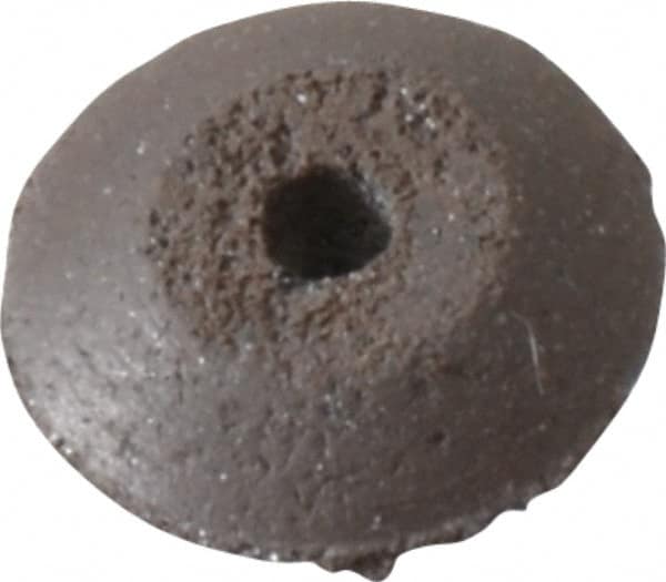 Cratex - 3/8" Diam x 1/16" Hole x 3/32" Thick, Surface Grinding Wheel - Silicon Carbide, Medium Grade, Rubber Bond, No Recess - Makers Industrial Supply