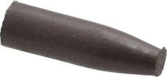 Cratex - 9/32" Max Diam x 1" Long, Cone, Rubberized Point - Medium Grade, Silicon Carbide, 1/16" Arbor Hole, Unmounted - Makers Industrial Supply