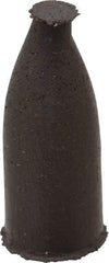 Cratex - 3/8" Max Diam x 1" Long, Cone, Rubberized Point - Medium Grade, Silicon Carbide, 1/8" Arbor Hole, Unmounted - Makers Industrial Supply