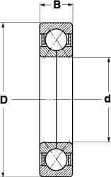 SKF - Radial Ball Bearings; Type: 4 Point Angular Contact Ball Bearing ; Style: Open ; Bore Diameter (mm): 40.00 ; Outside Diameter (mm): 90.00 ; Width (mm): 23.00 ; Flange Type: Without Flange - Exact Industrial Supply