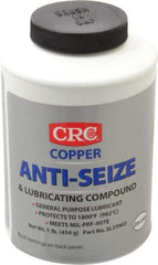 CRC - 16 oz Bottle General Purpose Anti-Seize Lubricant - Copper, -95 to 1,800°F, Bronze, Water Resistant - Makers Industrial Supply