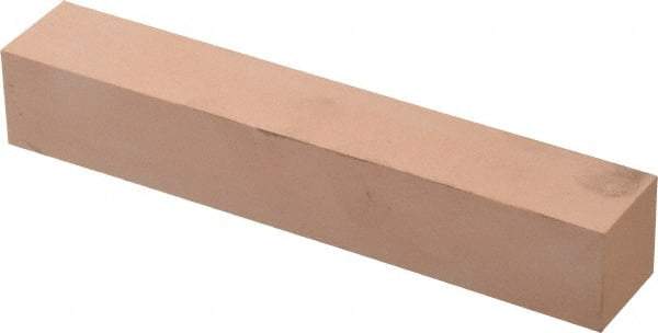 Made in USA - 400 Grit Aluminum Oxide Square Polishing Stone - Super Fine Grade, 1" Wide x 6" Long x 1" Thick - Makers Industrial Supply