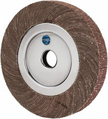 Value Collection - 8" Diam, 80 Grit Aluminum Oxide Unmounted Flap Wheel - 1" Hole, 1" Wide, Coated, Medium Grade, 4,800 Max RPM - Makers Industrial Supply