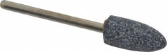 Grier Abrasives - 3/8 x 3/4" Head Diam x Thickness, B52, Pointed, Aluminum Oxide Mounted Point - Makers Industrial Supply