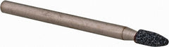 Grier Abrasives - 1/8 x 1/4" Head Diam x Thickness, B55, Pointed, Aluminum Oxide Mounted Point - Makers Industrial Supply