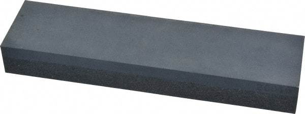 Made in USA - 8" Long x 2" Wide x 1" Thick, Silicon Carbide Sharpening Stone - Rectangle, Coarse, Fine Grade - Makers Industrial Supply