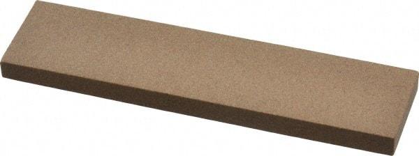 Made in USA - 4" Long x 1" Wide x 1/4" Thick, Aluminum Oxide Sharpening Stone - Rectangle, Medium Grade - Makers Industrial Supply