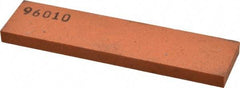 Made in USA - 4" Long x 1" Wide x 1/4" Thick, Aluminum Oxide Sharpening Stone - Rectangle, Fine Grade - Makers Industrial Supply