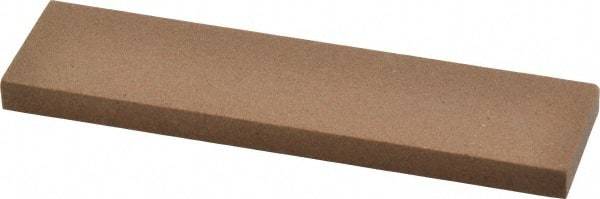 Made in USA - 4" Long x 1" Wide x 1/4" Thick, Aluminum Oxide Sharpening Stone - Rectangle, Medium Grade - Makers Industrial Supply