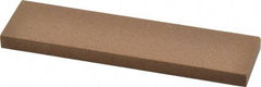 Made in USA - 4" Long x 1" Wide x 1/4" Thick, Aluminum Oxide Sharpening Stone - Rectangle, Medium Grade - Makers Industrial Supply