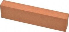 Made in USA - 4" Long x 1" Wide x 1/2" Thick, Aluminum Oxide Sharpening Stone - Rectangle, Fine Grade - Makers Industrial Supply