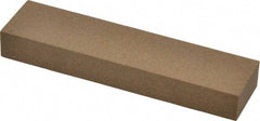 Made in USA - 4" Long x 1" Wide x 1/2" Thick, Aluminum Oxide Sharpening Stone - Rectangle, Medium Grade - Makers Industrial Supply